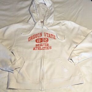 Oregon State Women's White Hoodie Jacket